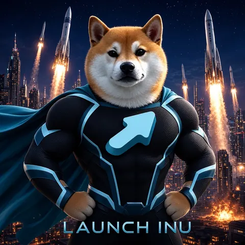 Launch Inu meme: Liftoff over the city